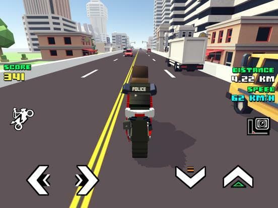 Blocky Moto Racing screenshot 2