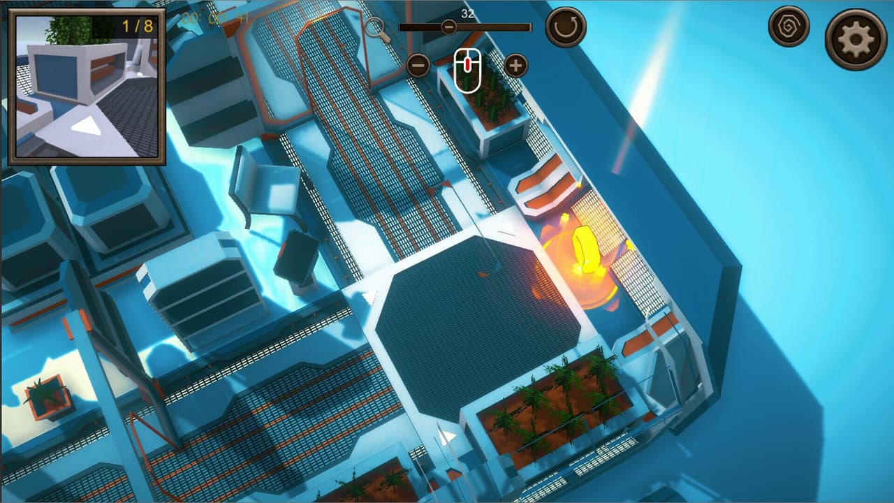 Hidden Space Station Top-Down 3D screenshot 2
