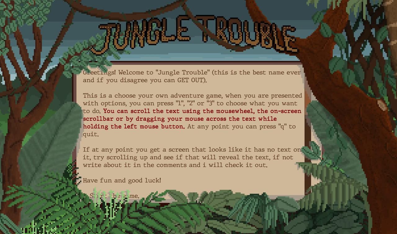 Jungle trouble