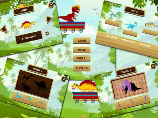 Dinosaur Train & Sounds Fun Dino JigSaw Puzzle Game for Toddler & Preschool Kids | Educational Games for Children 3 4 5 6 Years Free !!! screenshot 2