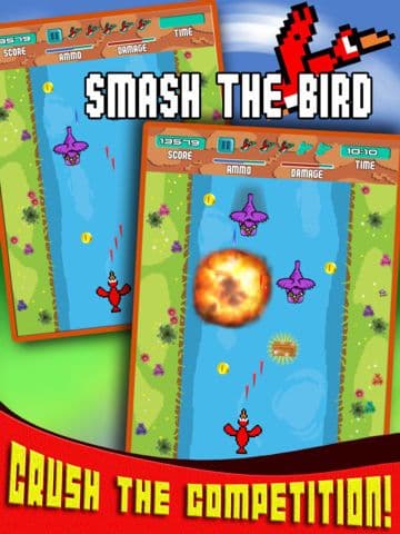 Smash The Bird - Endless Adventure Retro 8-Bit Game FREE screenshot 3