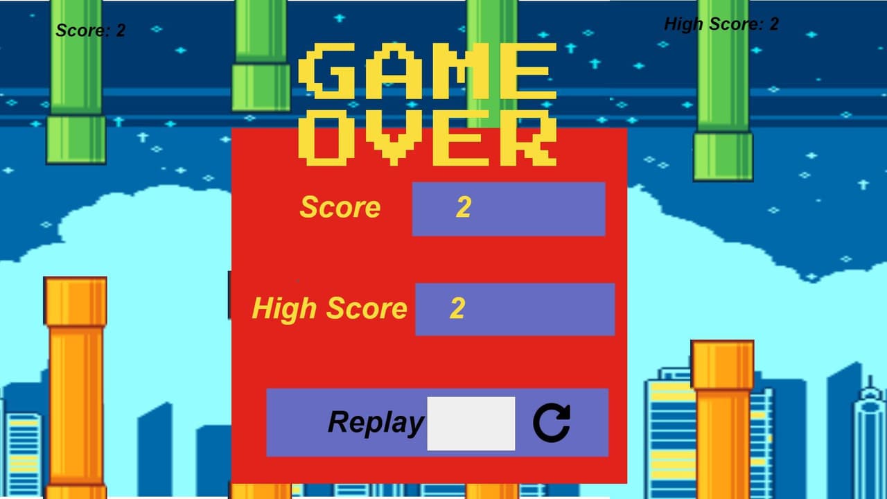 Flappy Bird (itch) (Siddharth Tiwari) screenshot 2