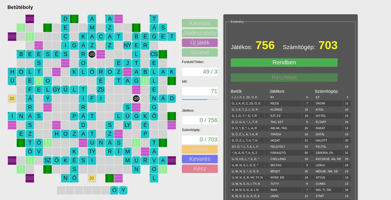 Betűtéboly screenshot 4