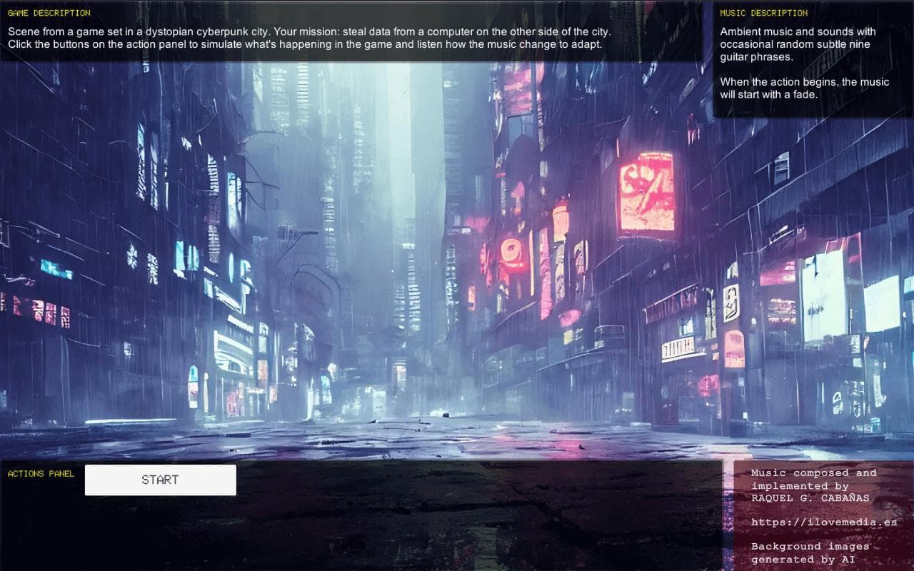 Cyberpunk - Adaptive Music Demo screenshot 2