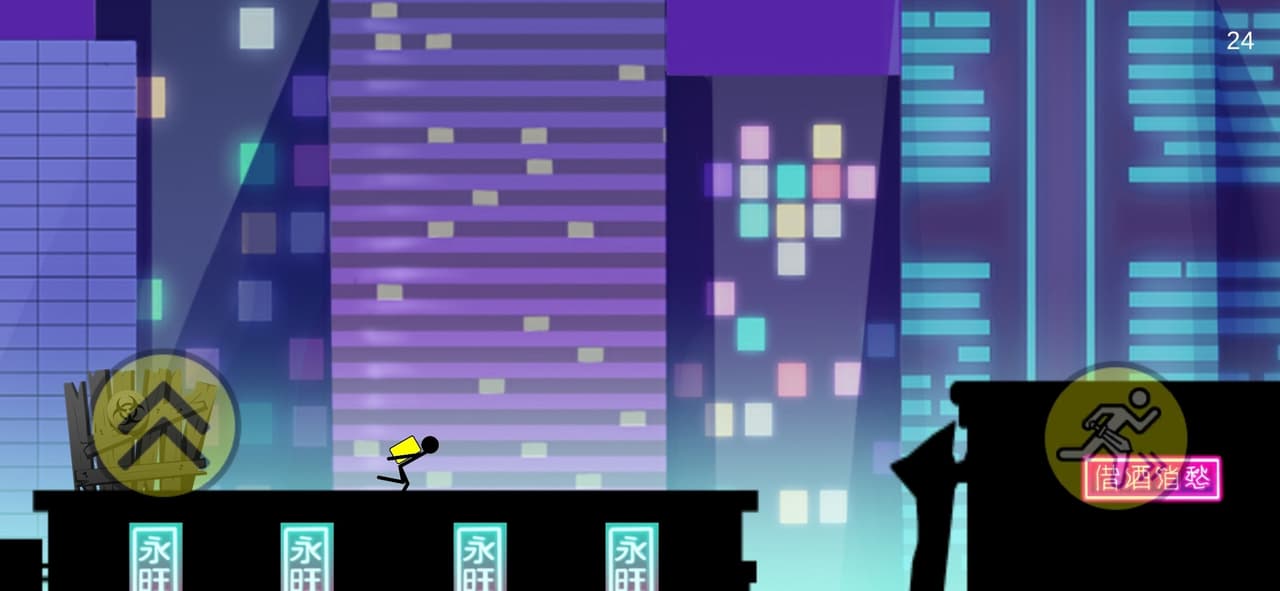 Stickman Cyber Run screenshot 3
