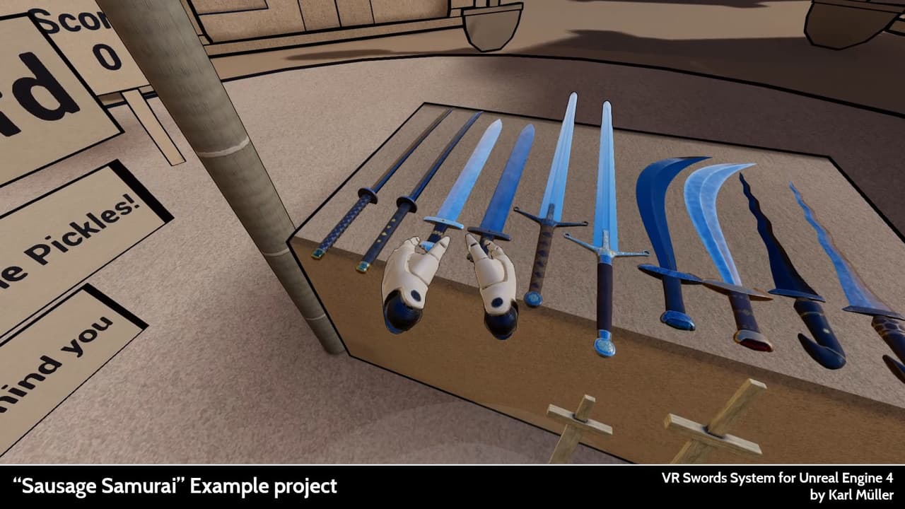 Sausage Samurai VR - Example Game screenshot 3