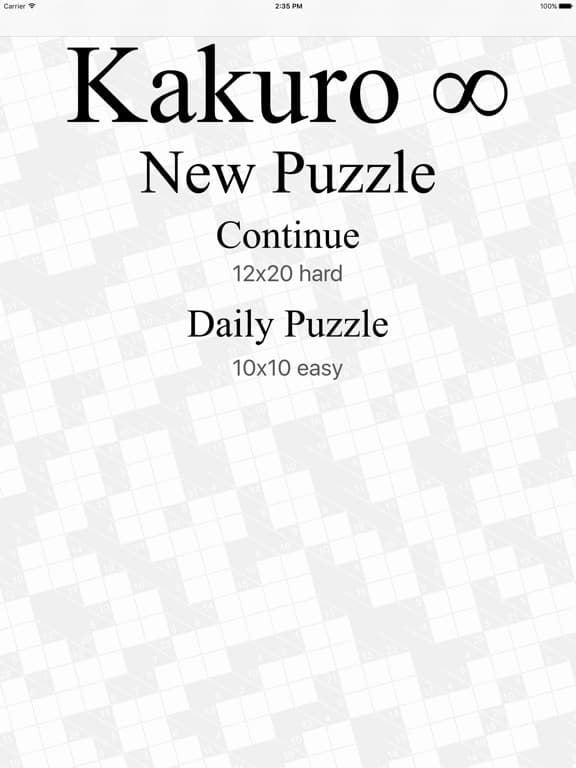 Kakuro Infinite screenshot 4