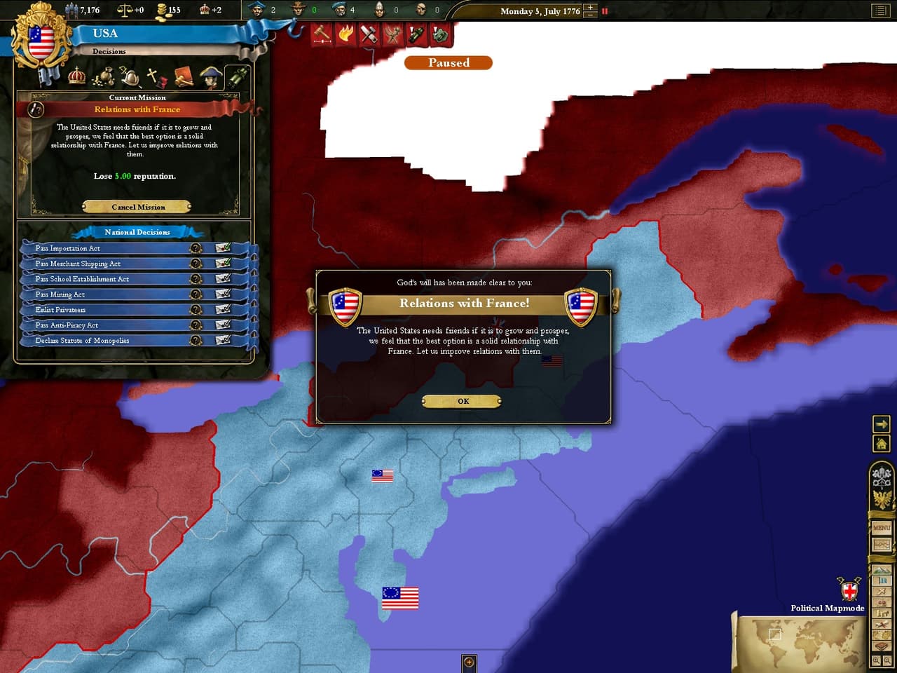 Europa Universalis III: Heir to the Throne screenshot 2