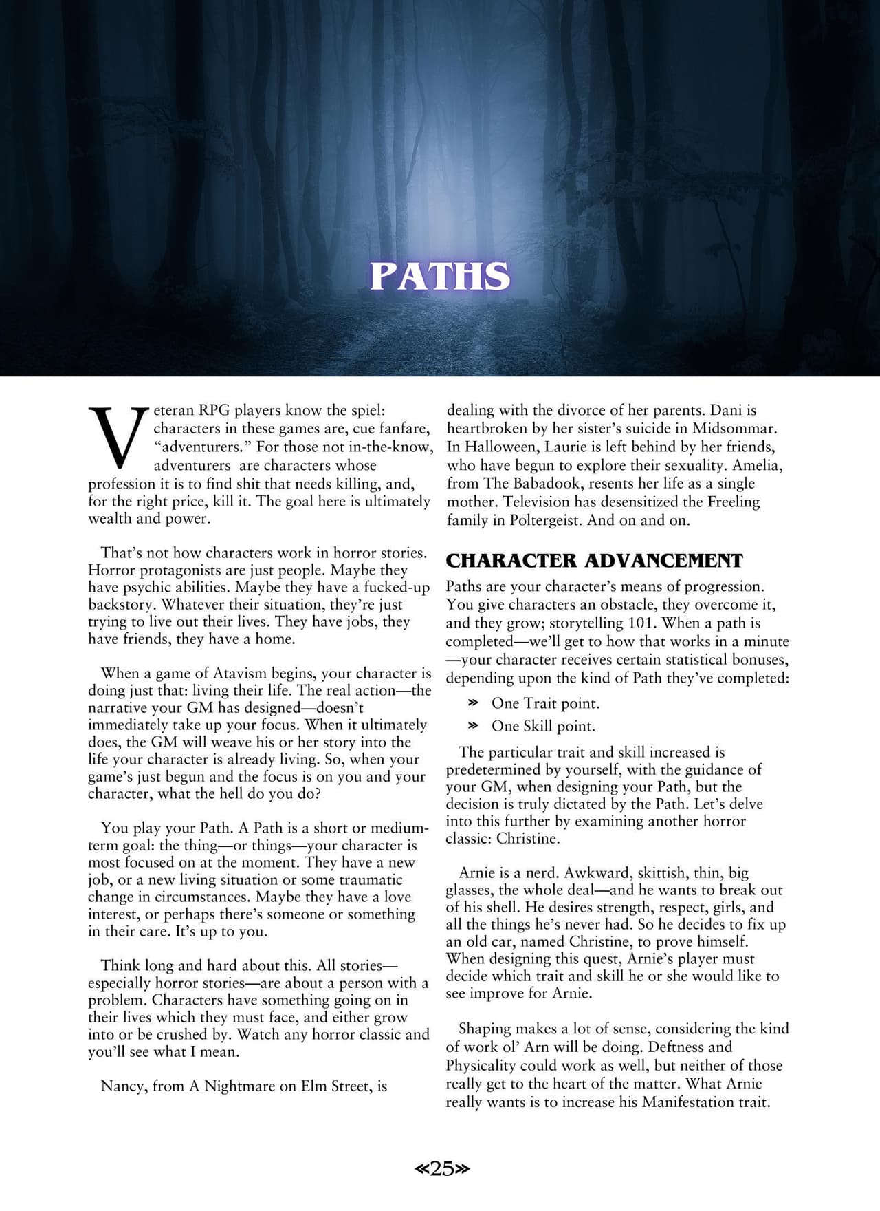 Atavism—Character Creation Quick Start Guide screenshot 3