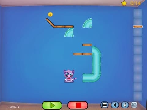 Cat Shmat - Cut the rope like Action Physics Puzzle Game screenshot 2