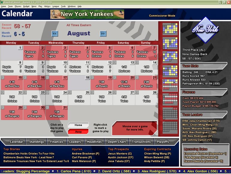 Baseball Mogul 2010 screenshot 4