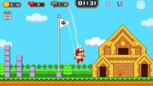 Super Jim Jump - pixel 3d screenshot 2