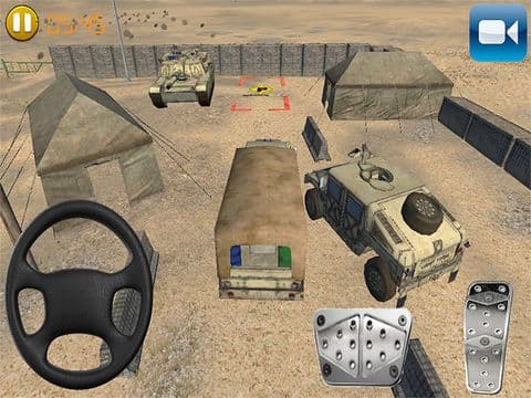 Army Trucks Emergency Parking: Battle-Ground Rumble. Play Real Redline Game screenshot 3
