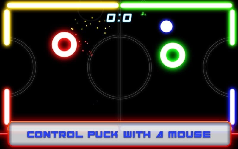 Glow Air Hockey screenshot 3