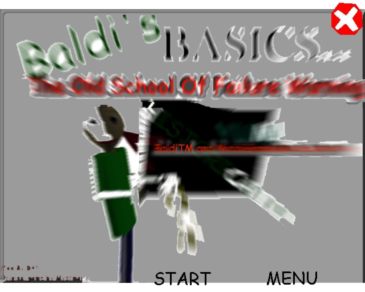 Baldis Basics The Old School Of Failure Warning screenshot 2