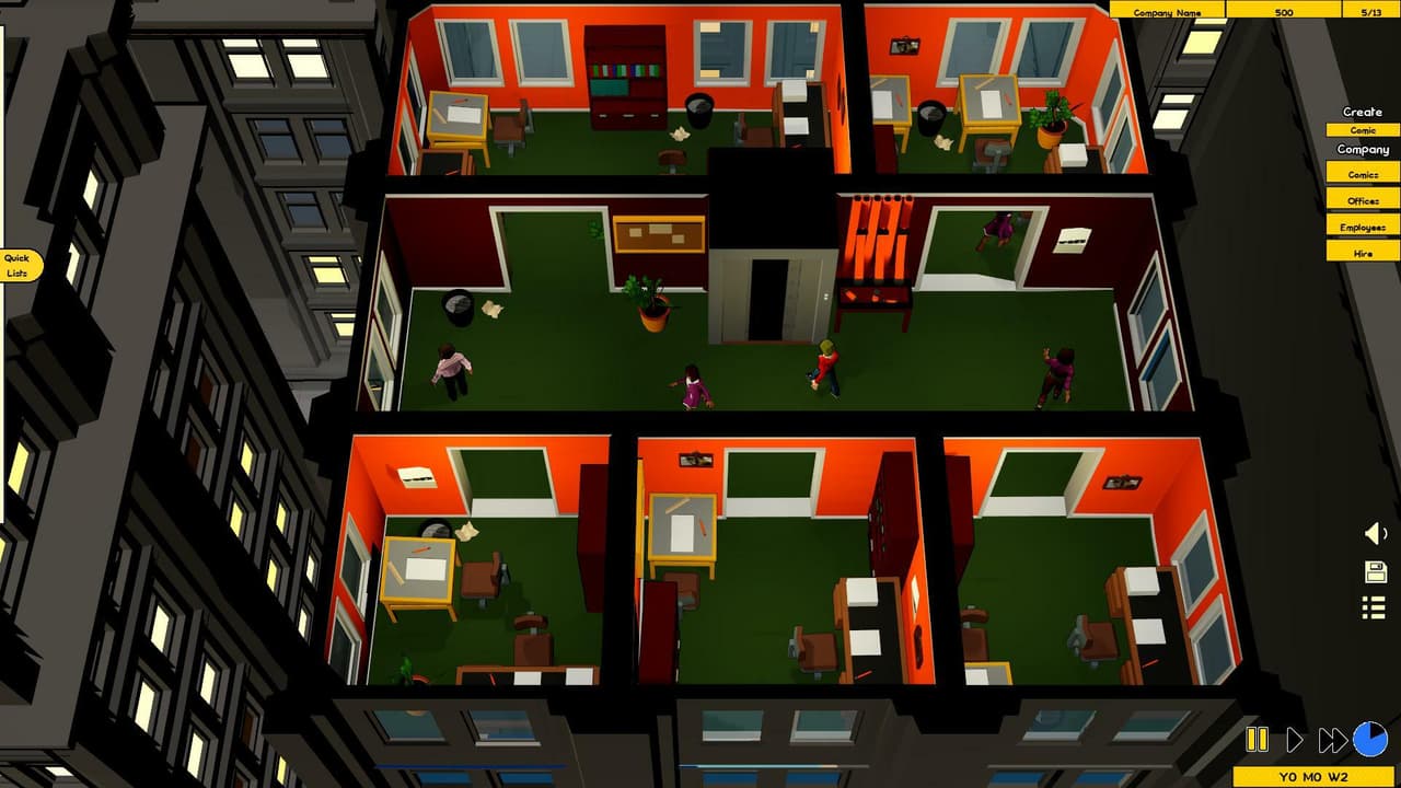 Comic Company Manager (itch) screenshot 2