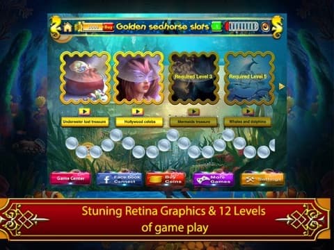 Golden seahorse progressive slotmachine: deep ocean adventure with plenty of treasure! screenshot 4