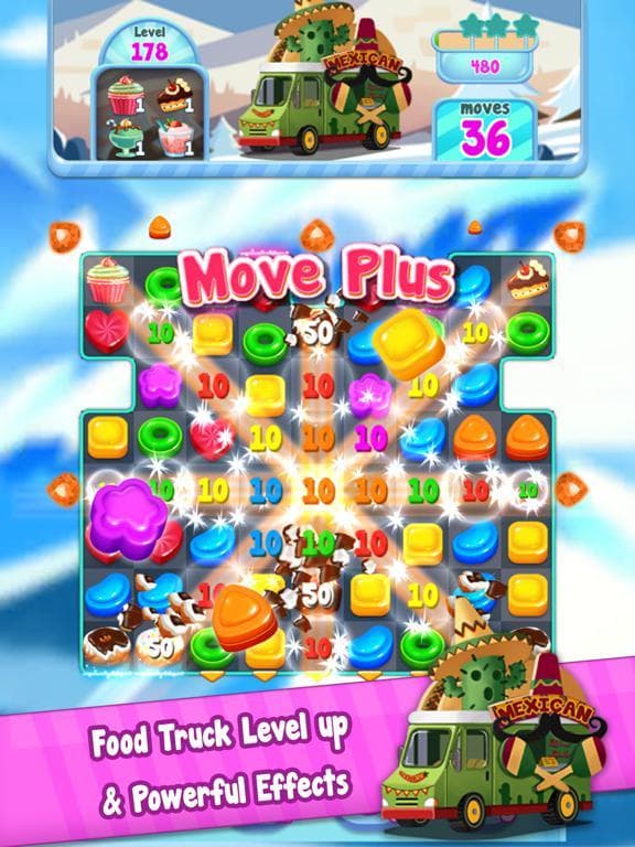 Food Crush:sweet puzzle screenshot 3
