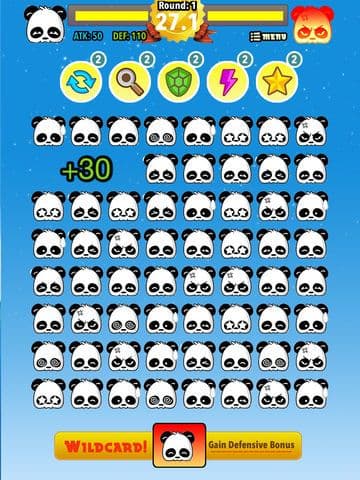 Panda Kung Fu Fighting: Cute Multiplayer Match 3 Game for Boys & Girls screenshot 5