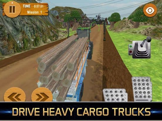 Wood Truck Hill Road Driver screenshot 2