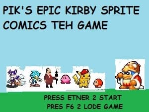 PIKS EPIC KIRBY SPRITE COMICS TEH GAME