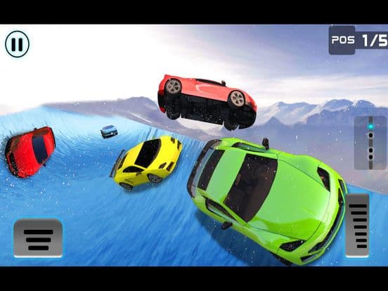 Frozen Water Slide Car driving simulator screenshot 3