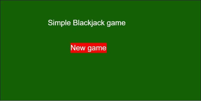Simple Blackjack(21) game screenshot 2
