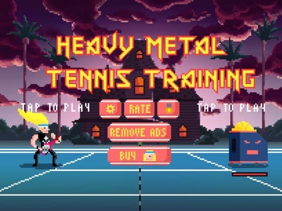 Heavy Metal Tennis Training screenshot 2