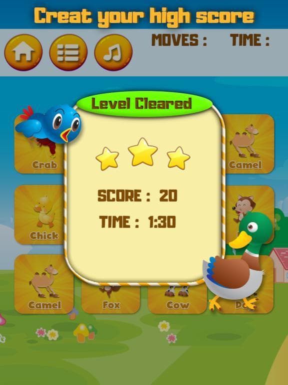 Animal The Card Match Game