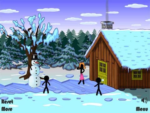 Stickman Death - Christmas Edition screenshot 2