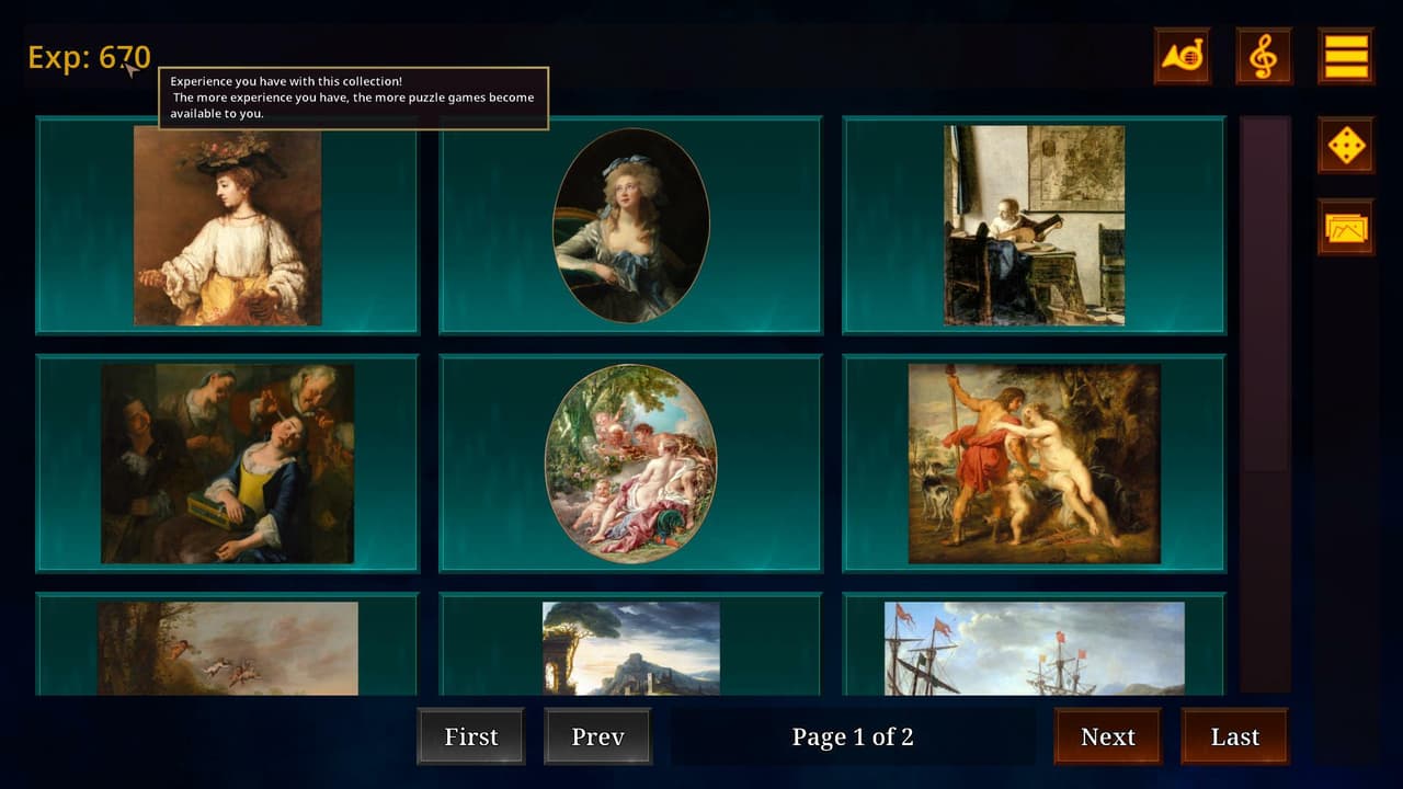 Art Lovers Puzzle Game - Collection #1 screenshot 3