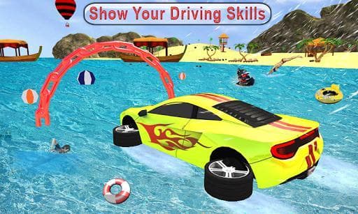 Water Surfer car Floating Beach Drive screenshot 5