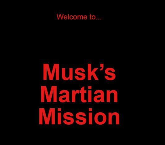 Musks Martian Mission