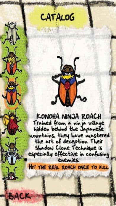 Cartoon Roach - Fun Ninja Game