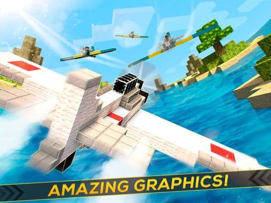 BlockWorld War Racer | Aircraft Battle Game screenshot 3