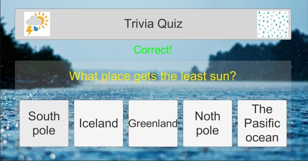 Weather Quiz screenshot 2