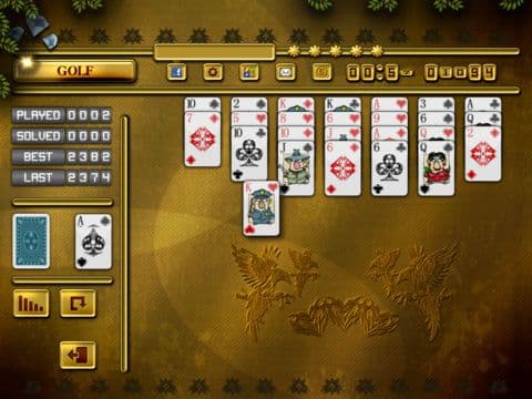 ACC Solitaire [ Golf ] HD Free - Classic Card Game for iPad & iPhone screenshot 4