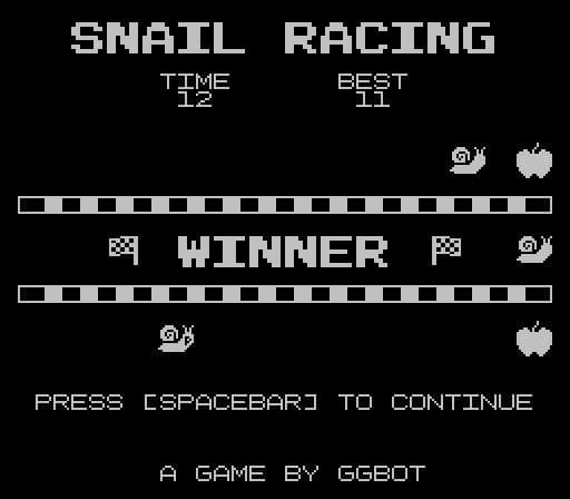 Snail Racing (GGBot)