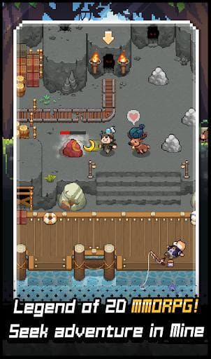 Grow Stone Online: 2d pixel RPG, MMORPG game screenshot 3