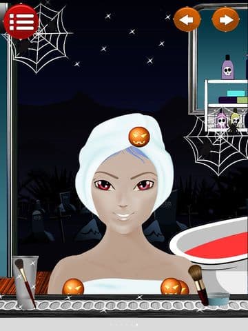 A Pretty Vampire Girl Makeover - Spa MakeUp Salon Free