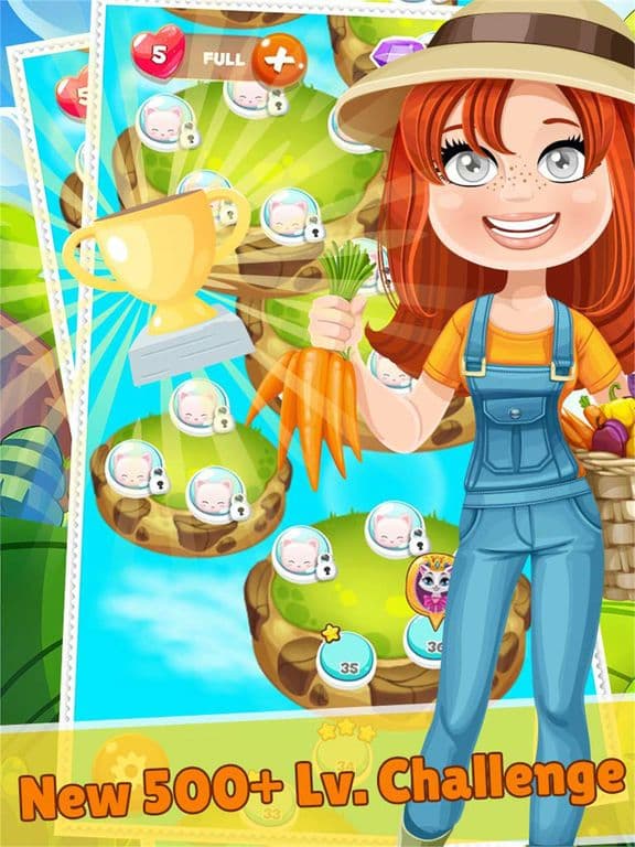 Happy Farm Crush Forest Challenge - Addictive Swap Match 3 Animals Fun Puzzles Games Free screenshot 3