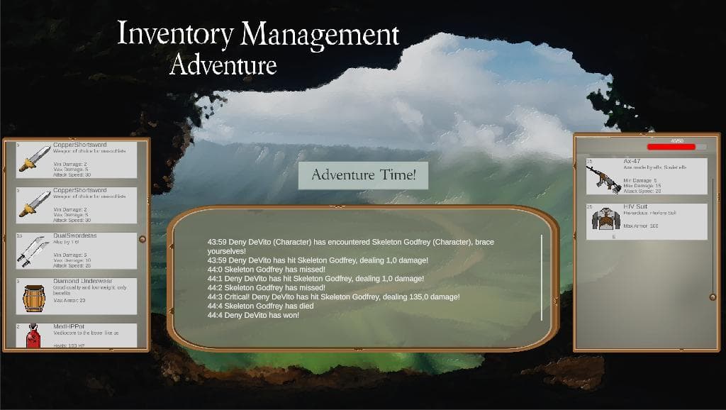 Inventory Manager Adventure