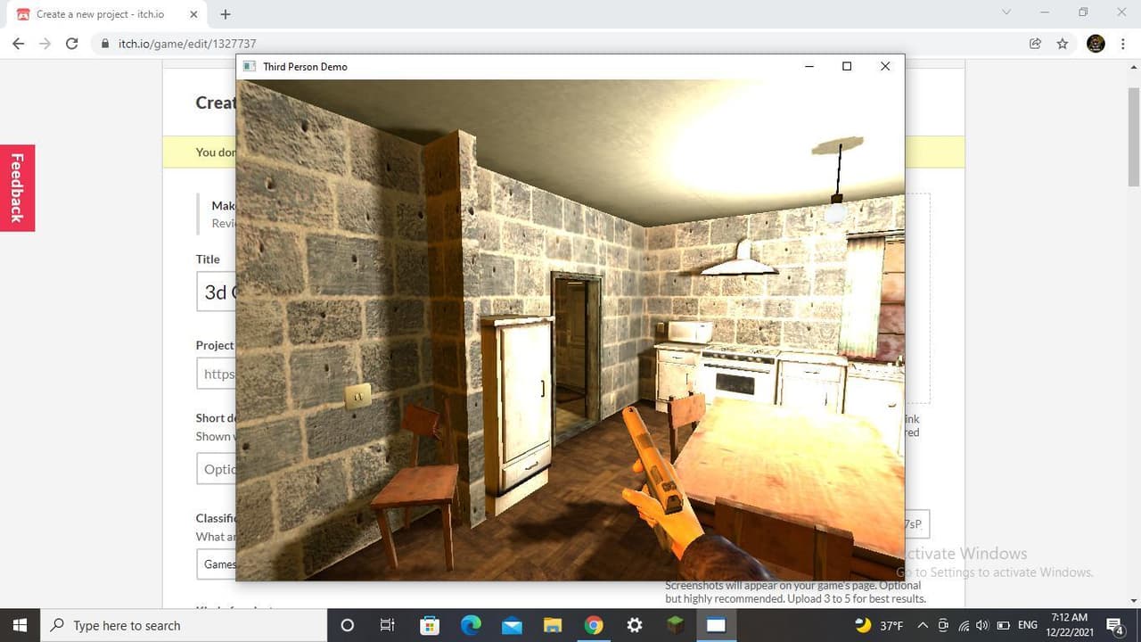 3d Game gun