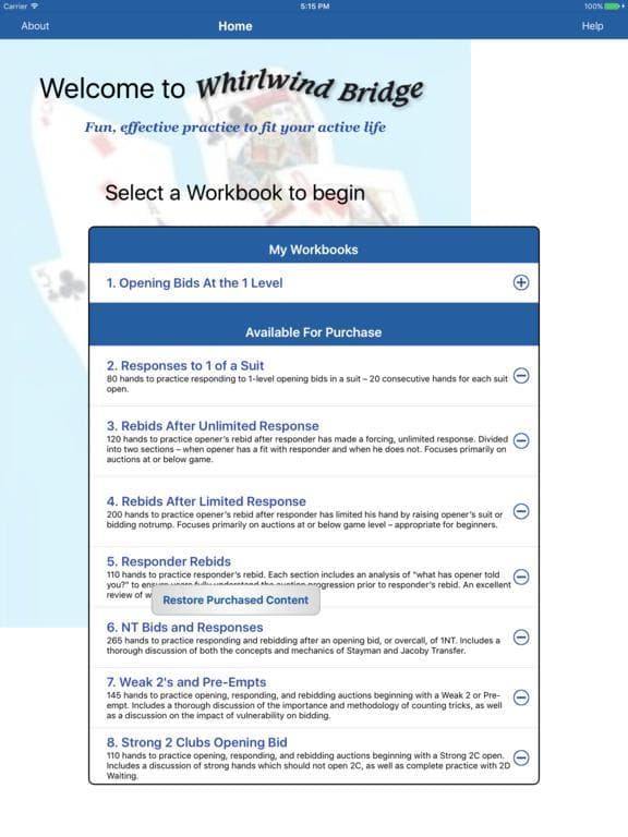 Whirlwind Bridge Workbooks screenshot 2