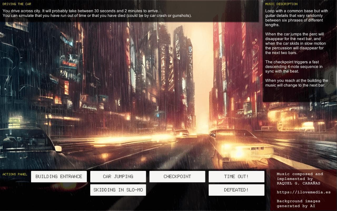 Cyberpunk - Adaptive Music Demo screenshot 4