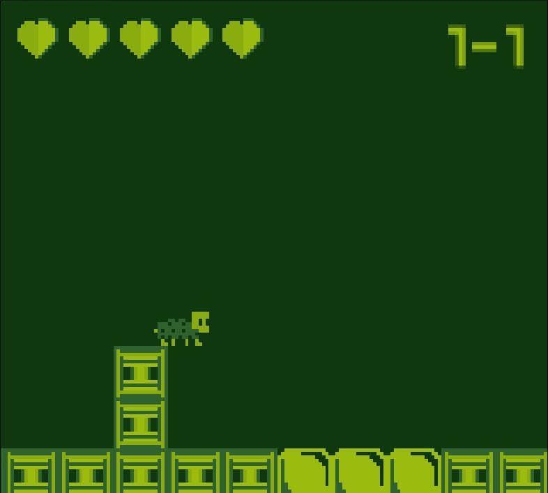 A turtle in a pixelated planet screenshot 3