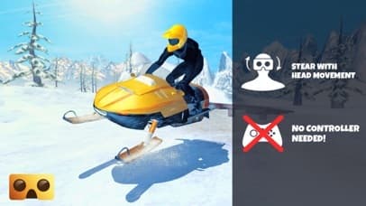 Snowmobile Simulator: VR Game for Google Cardboard screenshot 2