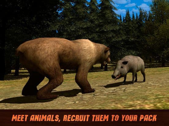 Animal Survival: Wild Bear Simulator 3D screenshot 5