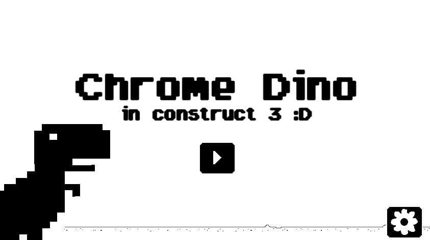 Chrome Dino in Construct 3 :D screenshot 2