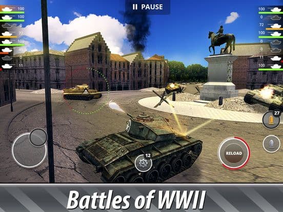 Tank Battles 3D: WWII Warfare screenshot 4